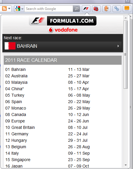 Formula 1 Screenshot