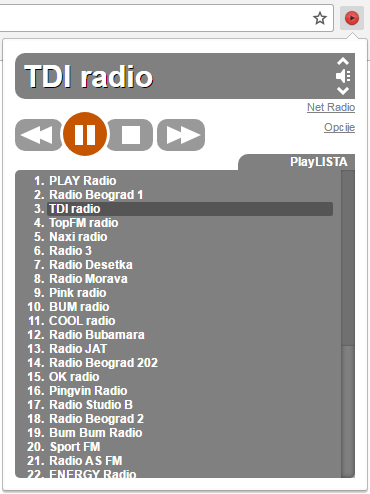 Net Radio Chrome slika